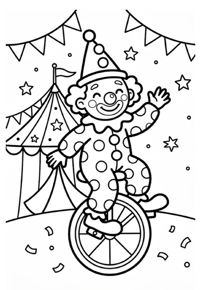 Desenhos de Circo Para Colorir para imprimir e colorir - imagem 5